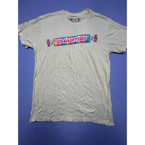 Peace Generation Smarties Graphic T-Shirt 100% Cotton Yellow Large Mens
